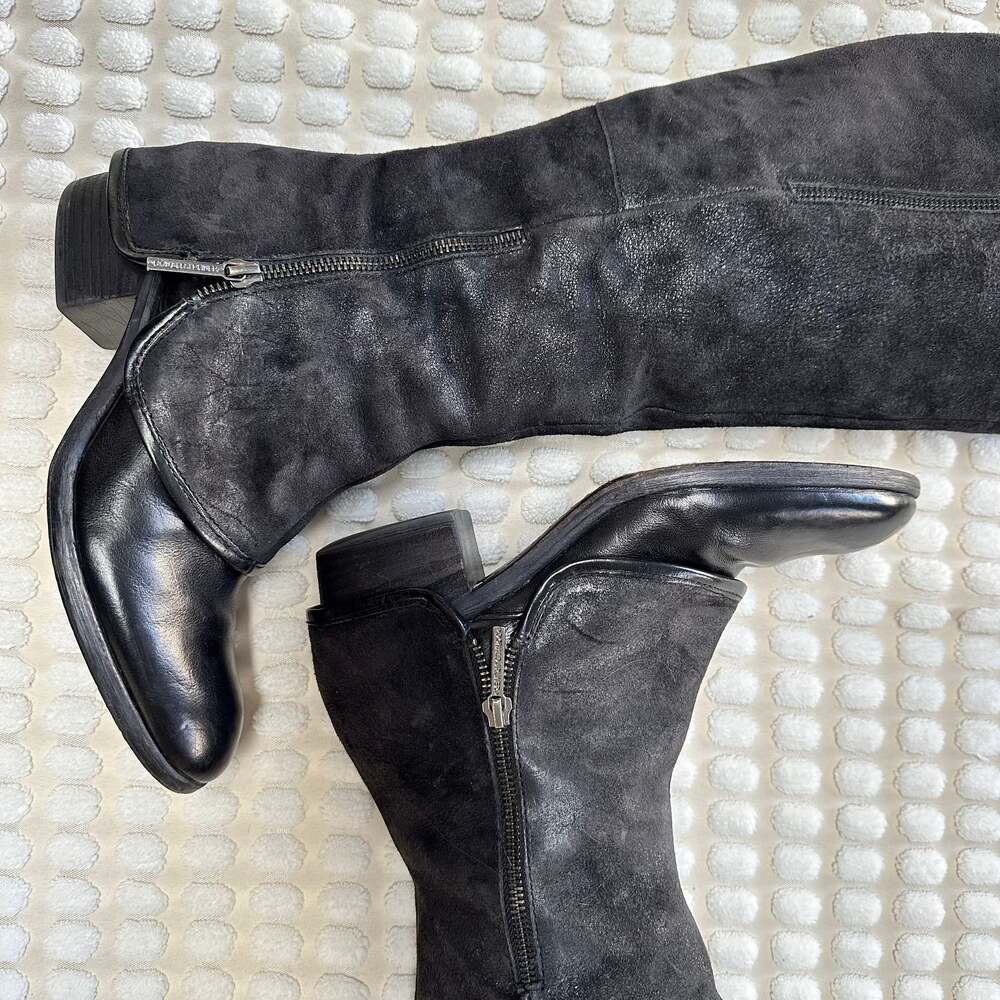 Whimsy Goth Donald J Pliner 'Devi4' Boot Black Leather Size 7M - Picture 6 of 6
